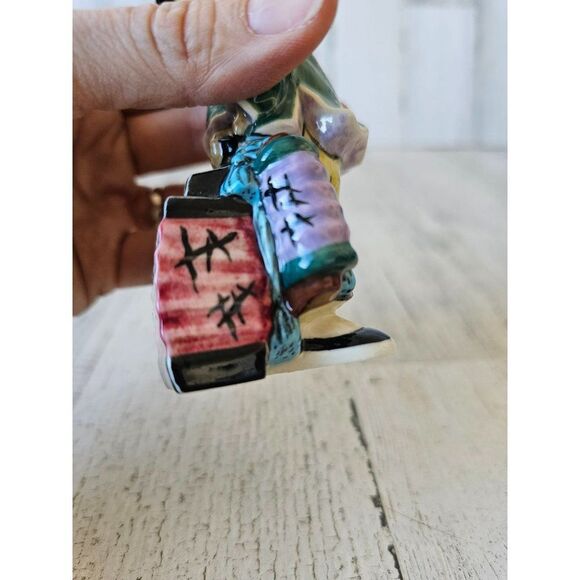 Gort little carp girl lantern Chinese green figurine vintage 1949 priolo statue - Picture 7 of 10